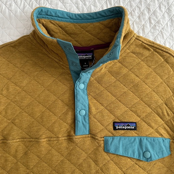 Patagonia Men's Organic Cotton Quilt Snap-T Pullover Tapenade 25371 Sz Small - Picture 4 of 12